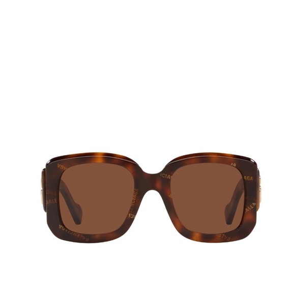 Balenciaga women’s BB logo monogram BB0069S square frame sunglass NEW - Picture 3 of 14